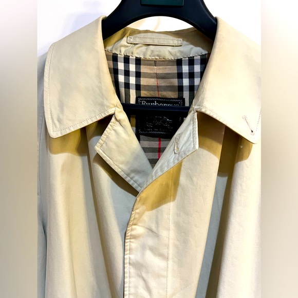 Authentic Vintage Burberry Single breasted Mac trench coat sz US 46 - Picture 3 of 7